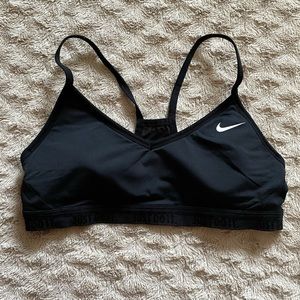 Black Nike sports bra